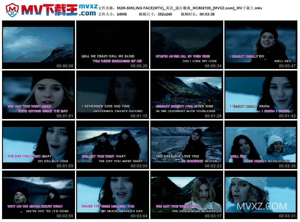 M2M-SMILING FACE(MTV)_英语_流行歌曲_MC802105